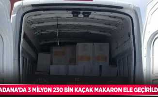 Adana’da 3 milyon 230 bin kaçak makaron ele geçirildi