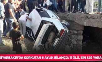 Diyarbakır’da korkutan 6 aylık bilanço: 11 ölü, bin 829 yaralı