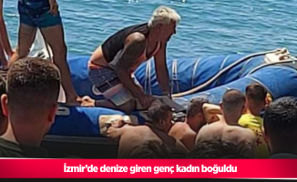 İzmir’de denize giren genç kadın boğuldu