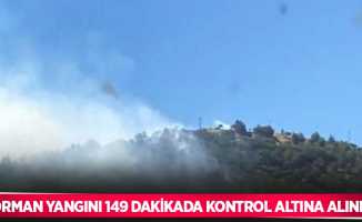 İzmir’deki orman yangını 149 dakikada kontrol altına alındı