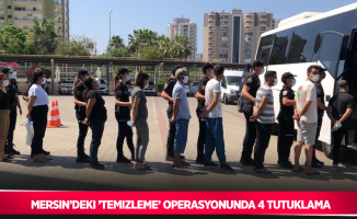 Mersin’deki ’Temizleme’ operasyonunda 4 tutuklama