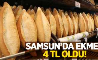 Samsun'da ekmek 4 TL oldu