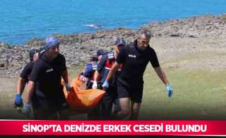 Sinop’ta denizde erkek cesedi bulundu