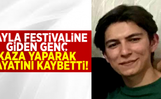 Yayla Festivaline Giderken Kaza Yapan Genç Hayatını Kabetti!