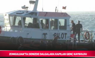 Zonguldak’ta denizde dalgalara kapılan genç kayboldu