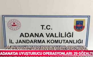 Adana’da uyuşturucu operasyonları: 29 gözaltı