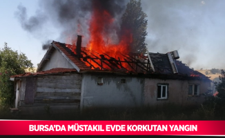 Bursa’da müstakil evde korkutan yangın