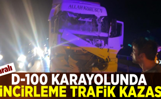 D-100 Karayolun'da Zincirleme Trafİk Kazası! 1 yaralı