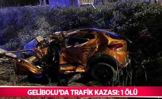 Gelibolu’da trafik kazası: 1 ölü