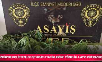 İzmir’de polisten uyuşturucu tacirlerine yönelik 4 ayrı operasyon