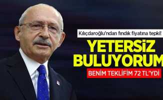 Kılıçdaroğlu'ndan açıklanan fındık fiyatlarına tepki: Yetersiz buluyorum