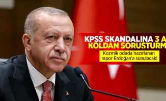 KPSS Skandalına 3 Ayarı Soruşturma! Kozmik Odada Hazırlanan Rapor Erdoğan Sunulacak!
