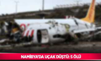 Namibya’da uçak düştü: 5 ölü