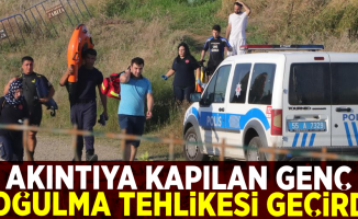 Samsun'da Akıntıya Kapılan Genç Boğulma Tehlikesi Geçirdi!