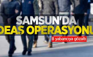 Samsun'da DEAŞ operasyonu: 8 yabancıya gözaltı