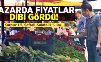 Samsun'da Pazar Fiyatları Dibi Gördü! Karpuz 1,5 Şeftali ve Salatalık 5 Lira...