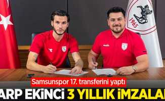 Samsunspor 17. transferini yaptı! Sarp Ekinci 3 yıllık imzaladı