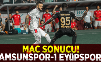 Samsunspor-1 Eyüpspor-1 Maç Sonucu!
