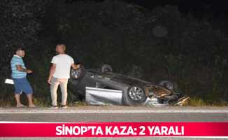 Sinop’ta kaza: 2 yaralı