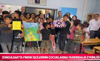 Zonguldak’ta fındık işçilerinin çocuklarına farkındalık etkinliği