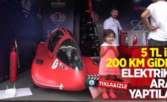 5 TL ile 200 km giden elektrikli araç yaptılar