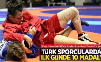 Dünya Üniversiteler Dövüş Sporları Kupası bu yıl Samsun'da yapılıyor! Türk sporculardan ilk günde 10 madalya