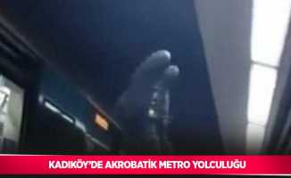 Kadıköy’de akrobatik metro yolculuğu