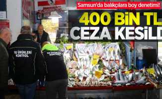 Samsun'da balıkçılara boy denetimi! 400 bin TL ceza kesildi