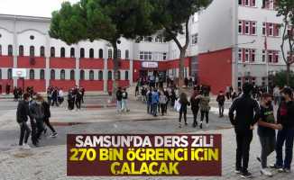 Samsun'da ders zili 270 bin öğrenci için çalacak