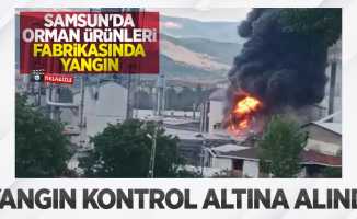 Samsun'da fabrikada çıkan yangın kontrol altına alındı