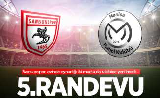 Samsunspor, evinde oynadığı iki maçta da rakibine yenilmedi... 5.RANDEVU