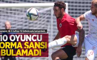 Samsunspor, ilk 5 haftayı 19 futbolcuyla tamamladı... 10 oyuncu forma şansı bulamadı 