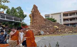Tayland’da 500 yıllık tapınakta çökme