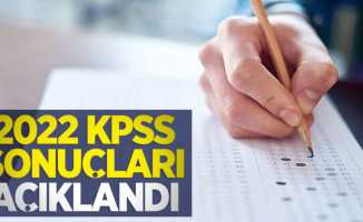 2022 KPSS sonuçları açıklandı