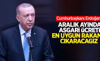 Cumhurbaşkanı Erdoğan: “Aralık ayında asgari ücreti en uygun rakama çıkaracağız”