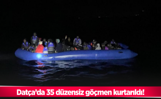 Datça’da 35 düzensiz göçmen kurtarıldı!