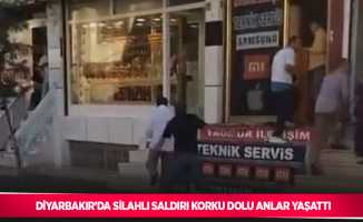 Diyarbakır’da silahlı saldırı korku dolu anlar yaşattı