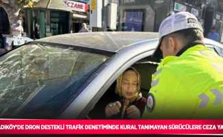 Kadıköy’de dron destekli trafik denetiminde kural tanımayan sürücülere ceza yağdı