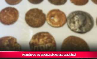 Mersin’de 80 bronz sikke ele geçirildi