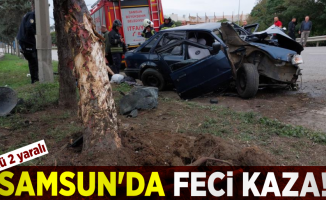 Samsun'da Feci Kaza! 1 Ölü 2 Yaralı