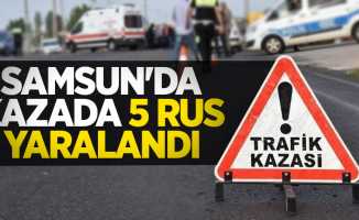 Samsun'da kazada 5 Rus yaralandı