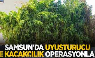 Samsun'da uyuşturucu ve kaçakçılık operasyonları