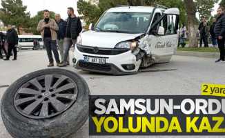 Samsun-Ordu yolunda kaza: 2 yaralı