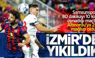 Samsunspor, 80 dakikayı 10 kişi oynadığı maçta Altınordu'ya 2-1 mağlup oldu... İZMİR'DE YIKILDIK 