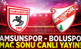 Samsunspor- Boluspor Maç Sonrası Canlı Yayın!