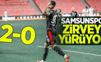 Samsunspor zirveye yürüyor 2-0