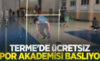 Terme'de ücretsiz spor akademisi başlıyor