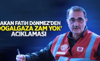 Bakan Fatih Dönmez'den 'doğalgaza zam yok' açıklaması