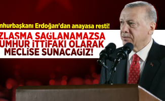 Cumhurbaşkanı Erdoğan'dan Anayasa Resti! Uzlaşma Sağlanamazsa Cumhur İttifakı Olarak Meclise Sunacağız!
