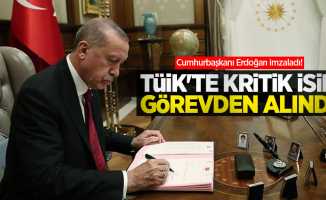 Cumhurbaşkanı Erdoğan imzaladı! TÜİK'te kritik isim görevden alındı
